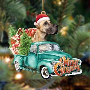 Great Dane-Green Truck Hanging Christmas Plastic Hanging…
