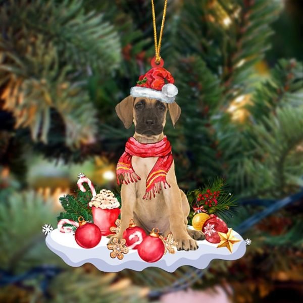 Great Dane Better Christmas Hanging Christmas Plastic Hanging Ornament – Holiday Ornaments