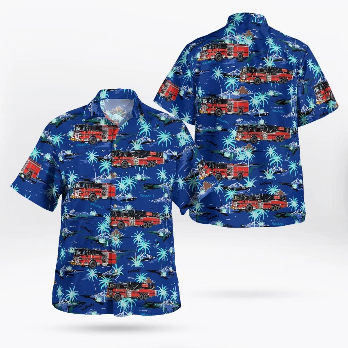 Hamilton Township, New Jersey, Hamilton Fire Department Hawaiian Shirt – Gifts For Firefighters In Hamilton Township, NJ