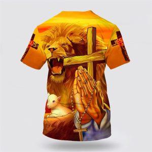 Hand Prayer Jesus Lion And The Lamb All Over Print 3D T Shirt Gifts For Jesus Lovers 2 d78w6a.jpg