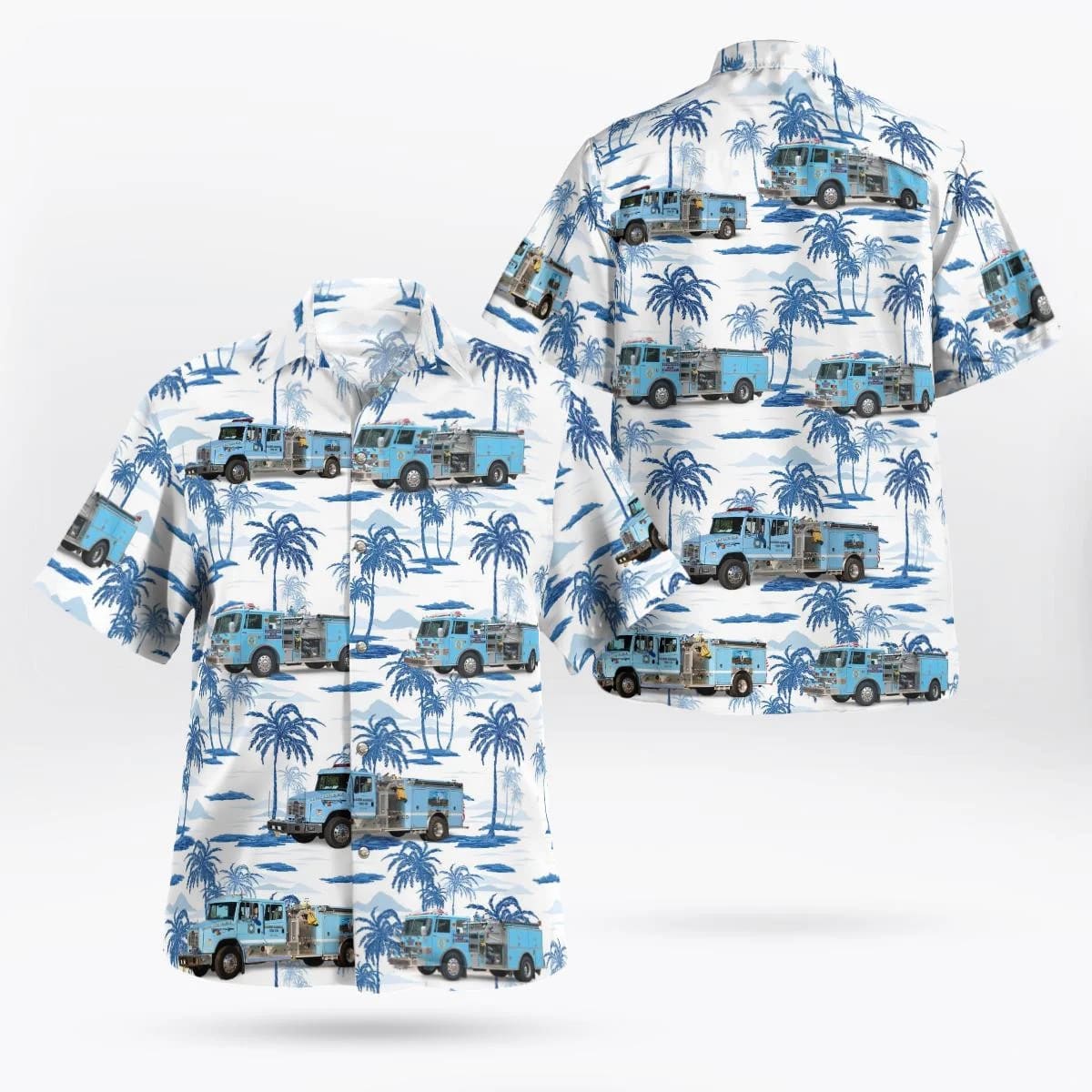 Harris Gardens Fire Company, Union Beach, NJ Hawaiian Shirt – Gifts For Firefighters In Union Beach, NJ