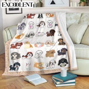 Havanese Fleece Throw Blanket - Pendleton Sherpa Fleece Blanket - Gifts For Dog Lover