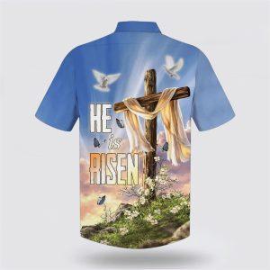 He Is Risen Dove Cross Flower Hawaiian Shirts Gifts For Christians 2 wd8rww.jpg