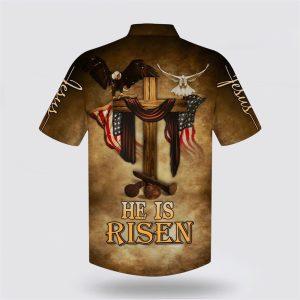 He Is Risen Eagle Cross Hawaiian Shirts Gifts For Christians 2 kcepew.jpg