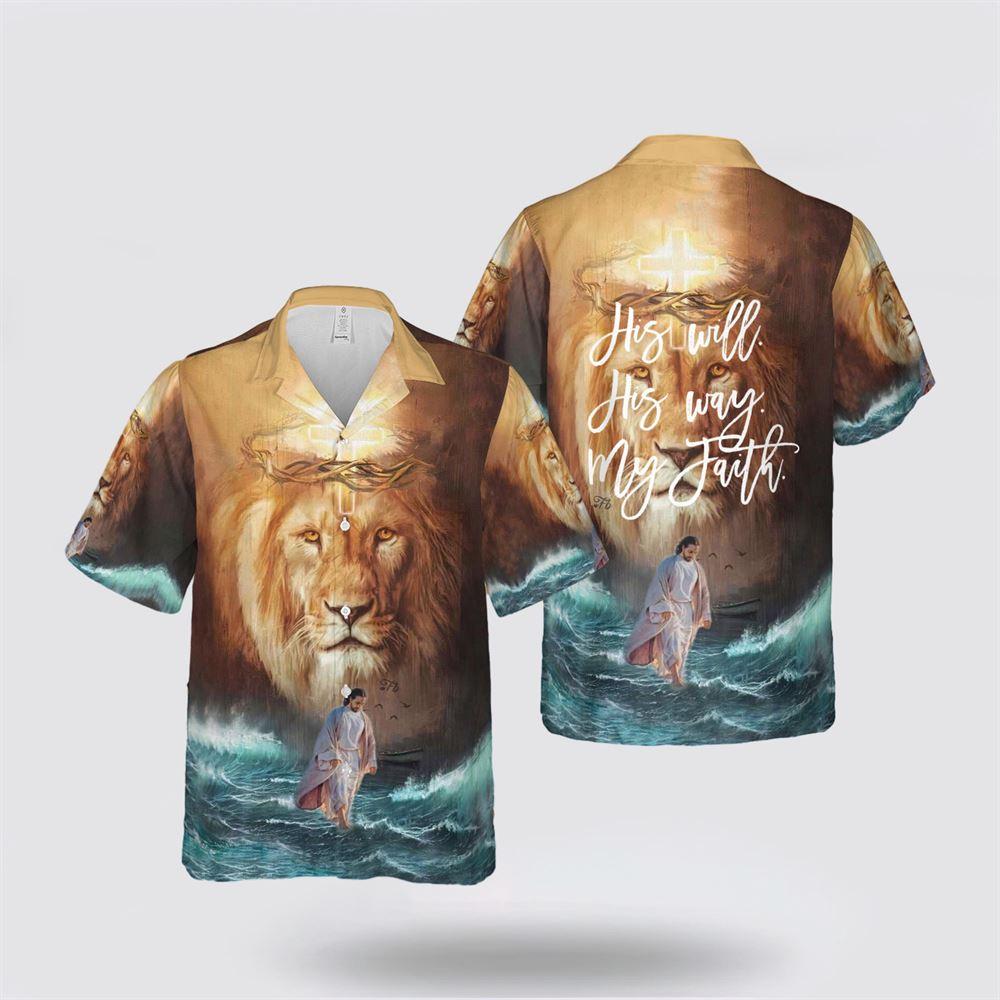 His Will His Way My Faith Jesus Hawaiian Shirts – Gifts For Christians His Will His Way My Faith Jesus Hawaiian Shirts – Gifts For Christians