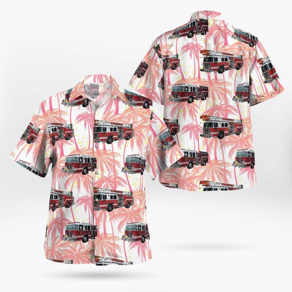 Holbrook Fire Department, Holbrook, NY Hawaiian Shirt – Gifts For Firefighters In Holbrook, NY