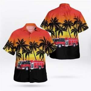 Hubbardsville, NY, Hubbardsville Fire District Hawaiian Shirt…