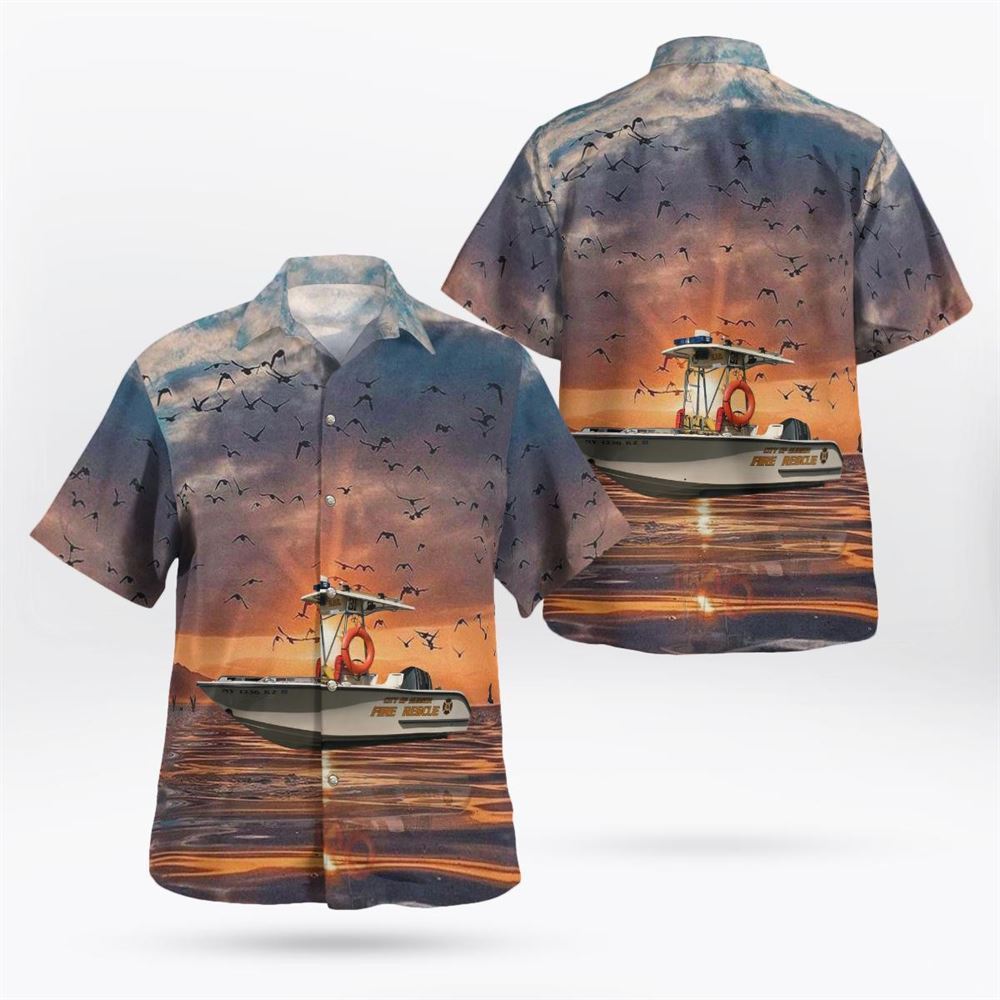 Hudson, NY, City of Hudson Fire Department Ladder 32 – 1976 Mack CFHamerly bodyThibault 100′ Ladder Hawaiian Shirt – Gifts For Firefighters Hudson, NY, City of Hudson Fire Department Ladder 32 – 1976 Mack CFHamerly bodyThibault 100′ Ladder Hawaiian Shirt – Gifts For Firefighters