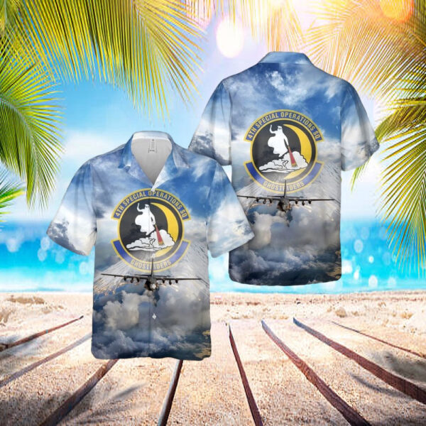 Hurlburt Field, Florida, Us Air Force 4th Special Operations Squadron AC-130U ”Spooky” Gunship Hawaiian Shirt – Hawaiian Outfit For Men