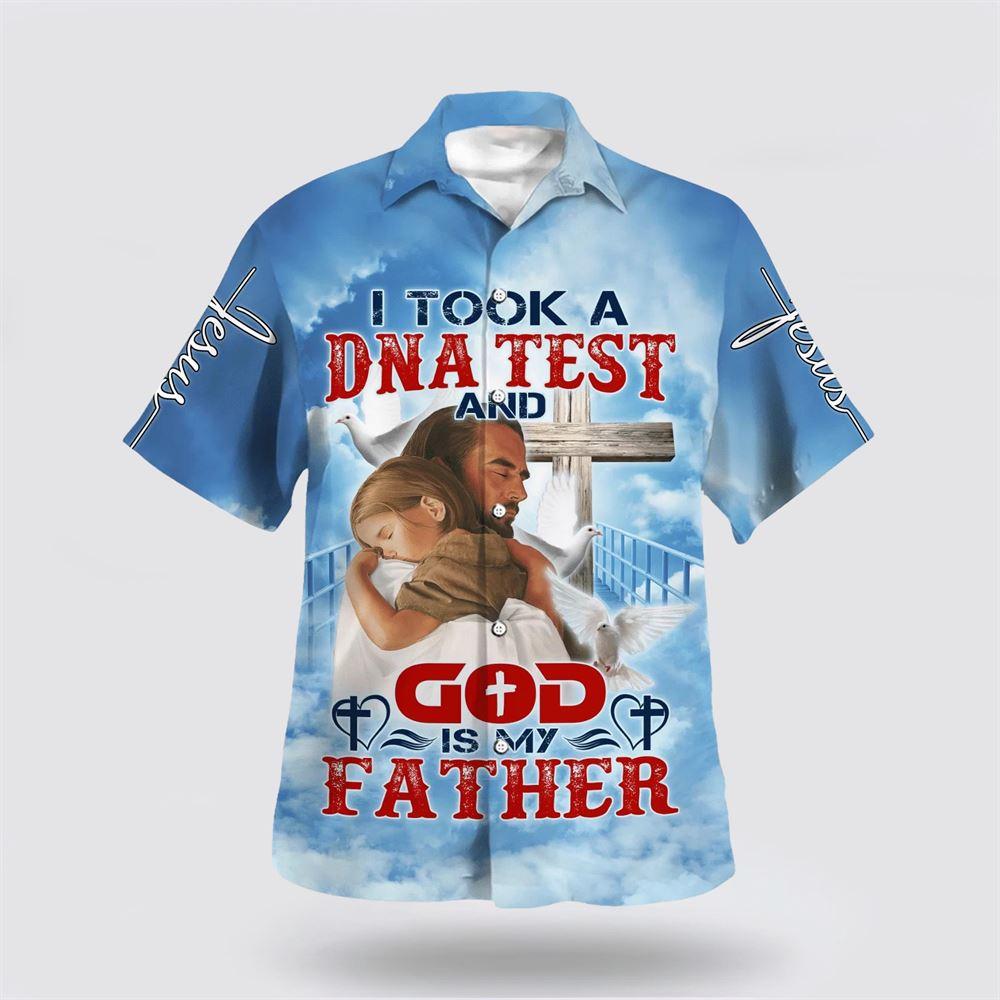 I Took A Dna Test And God Is My Father Jesus And Baby Hawaiian Shirts – Gifts For Christians I Took A Dna Test And God Is My Father Jesus And Baby Hawaiian Shirts – Gifts For Christians