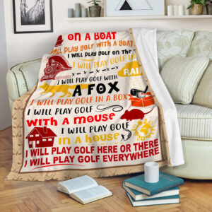 I Will Play Golf Fleece Throw Blanket - Throw Blankets For Couch - Soft And Cozy Blanket