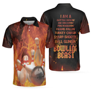 I'm A Bowling Beast Polo Shirt - Bowling Men Polo Shirt - Gifts To Get For Your Dad - Father's Day Shirt