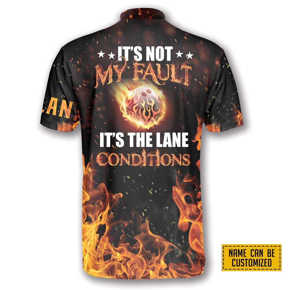 It’s Not My Fault It’s The Lane Conditions Bowling Personalized Names Jersey Shirt – Gift For Bowling Enthusiasts