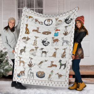 Italian Greyhound Fleece Throw Blanket - Pendleton Sherpa Fleece Blanket - Gifts For Dog Lover