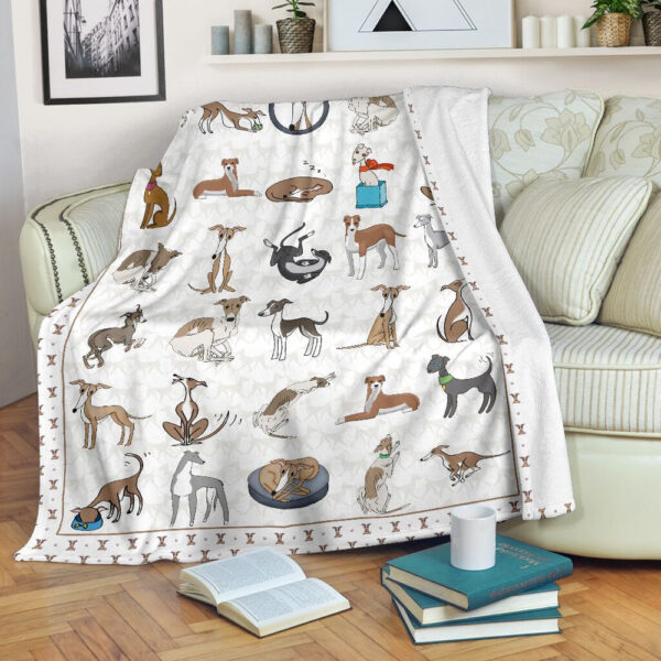 Italian Greyhound Fleece Throw Blanket – Pendleton Sherpa Fleece Blanket – Gifts For Dog Lover