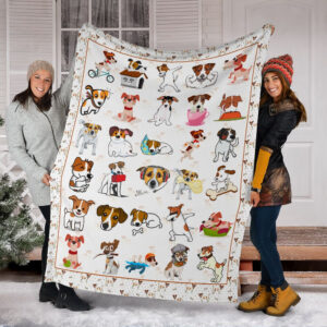 Jack Russell Fleece Throw Blanket - Pendleton Sherpa Fleece Blanket - Gifts For Dog Lover