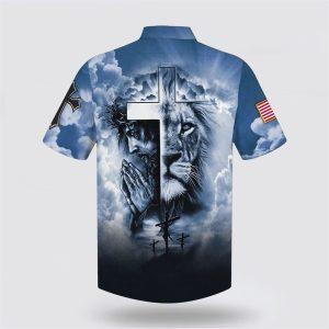 Jesus And Cross Lion Pray Hawaiian Shirt Gifts For Christians 2 ovn9br.jpg