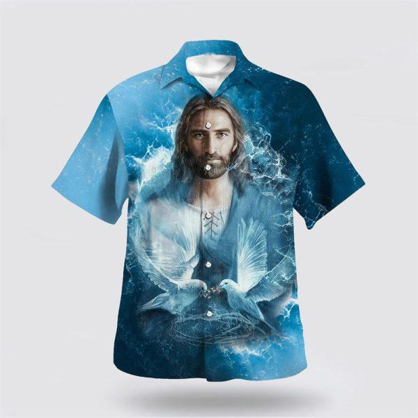 Jesus And Dove Hawaiian Shirts For Men And Women – Gifts For Christians