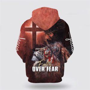 Jesus And Lion Faith Over Fear All Over Print 3D Hoodie Gifts For Christians 2 lj0vmx.jpg