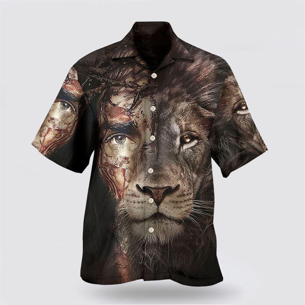 Jesus And Lion Hawaiian Shirt Christian Hawaiian Shirts For Men & Women – Gifts For Christians Jesus And Lion Hawaiian Shirt Christian Hawaiian Shirts For Men & Women – Gifts For Christians