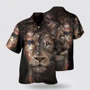 Jesus And Lion Hawaiian Shirt Christian Hawaiian Shirts For Men Women Gifts For Christians 2 ok3nct.jpg