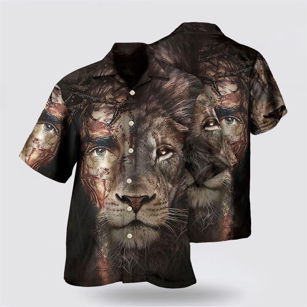 Jesus And Lion Hawaiian Shirt Christian Hawaiian Shirts For Men & Women – Gifts For Christians Jesus And Lion Hawaiian Shirt Christian Hawaiian Shirts For Men & Women – Gifts For Christians