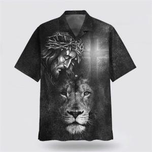 Jesus And Lion Hawaiian Shirts Gifts For Christians 1 l2fyyo.jpg