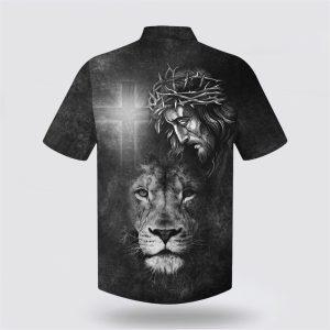 Jesus And Lion Hawaiian Shirts Gifts For Christians 2 qht3ov.jpg