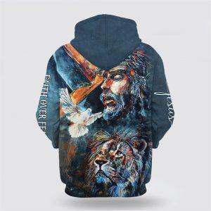 Jesus And Lion Of Judah Faith Over Fear All Over Print 3D Hoodie Gifts For Christian Families 2 omb7ey.jpg
