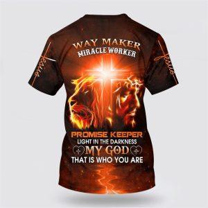Jesus And Lion Way Maker Miracle Worker Promise Keeper Light All Over Print 3D T Shirt Gifts For Christians 2 d4kbvy.jpg