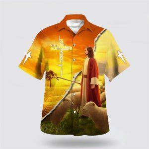 Jesus And The Lamb Hawaiian Shirts Gifts For Christians 1 uytino.jpg