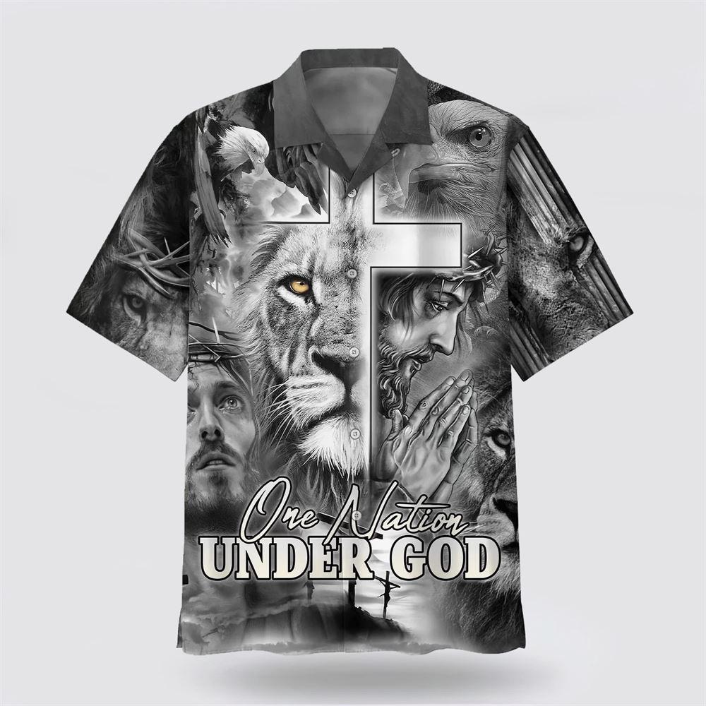Jesus And The Lion Of Judah Hawaiian Shirt – Gifts For Christians Jesus And The Lion Of Judah Hawaiian Shirt – Gifts For Christians