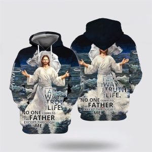 Jesus Answered I Am Way And Trut Life All Over Print Hoodie Shirt – Gifts For Christian Families