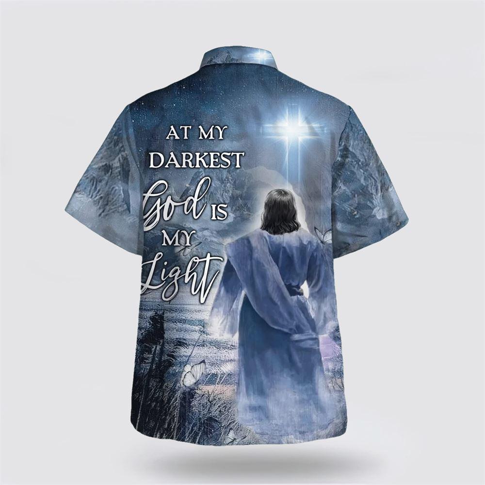 Jesus At My Darkest God Is My Light Hawaiian Shirts – Gifts For Christians Jesus At My Darkest God Is My Light Hawaiian Shirts – Gifts For Christians