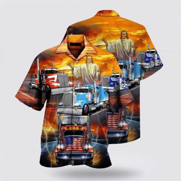 Jesus Blesses Truckers Hawaiian Shirt – Gifts For Christians