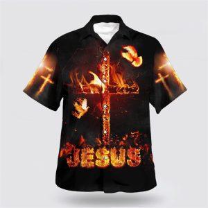 Jesus Burning Fire Cross Hawaiian Shirts For Men And Women Gifts For Christians 1 ieqx05.jpg