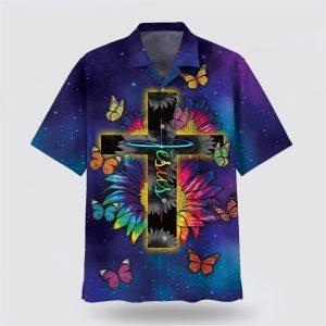 Jesus Butterfly Sunflower Hawaiian Shirts Gifts For Christians 1 fnkwnm.jpg