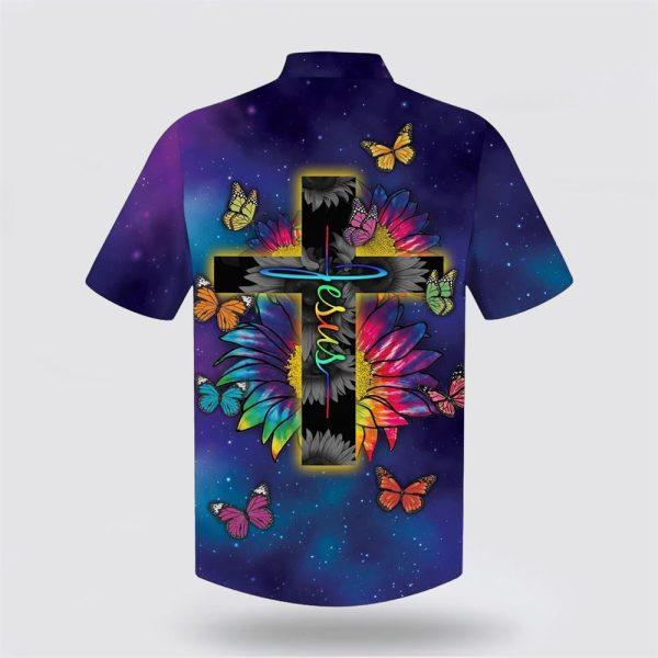 Jesus Butterfly Sunflower Hawaiian Shirts – Gifts For Christians