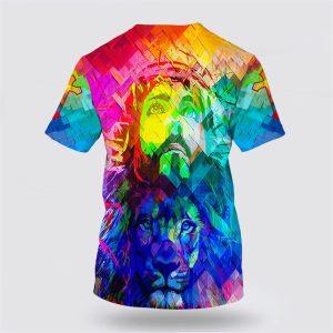 Jesus Christ And Lion All Over Print 3D T Shirt Gifts For Christians 2 l8ejnh.jpg