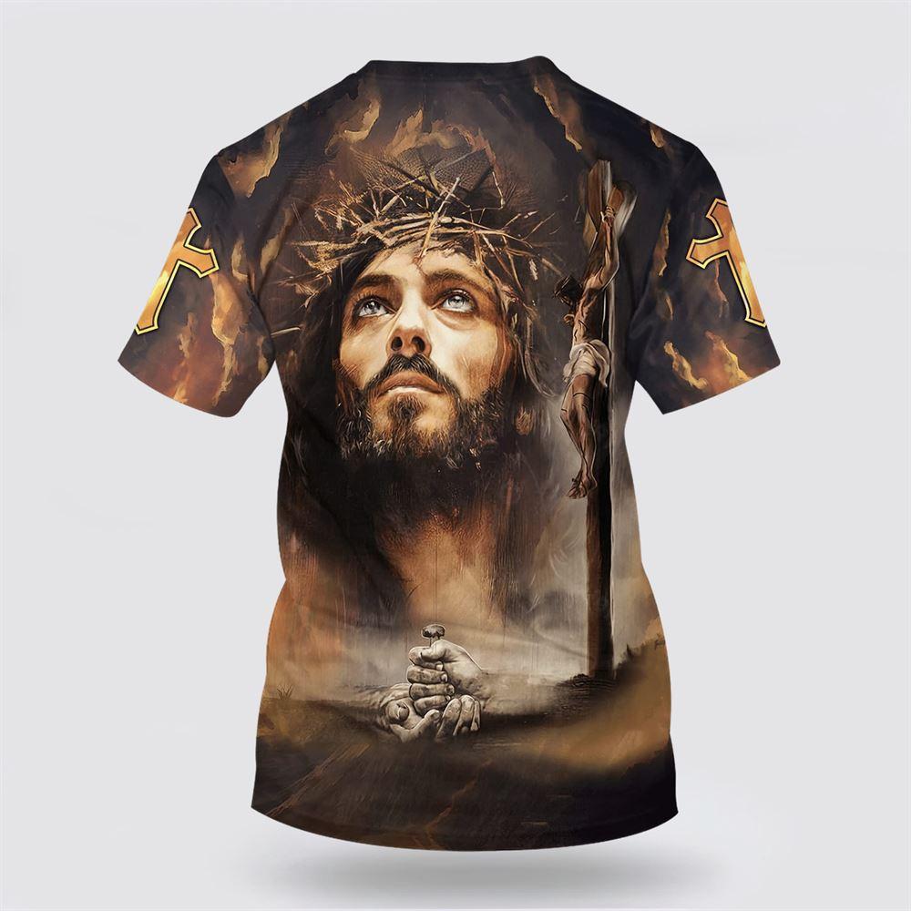 Jesus Christ Crucified All Over Print 3D T Shirt – Gifts For Christians