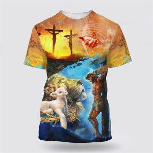 Jesus Christ Crucified Lion And The Lamb…