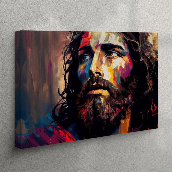 Jesus Christ Face Pictures Canvas Art – Christian Wall Art Decor – Jesus Christ Canvas