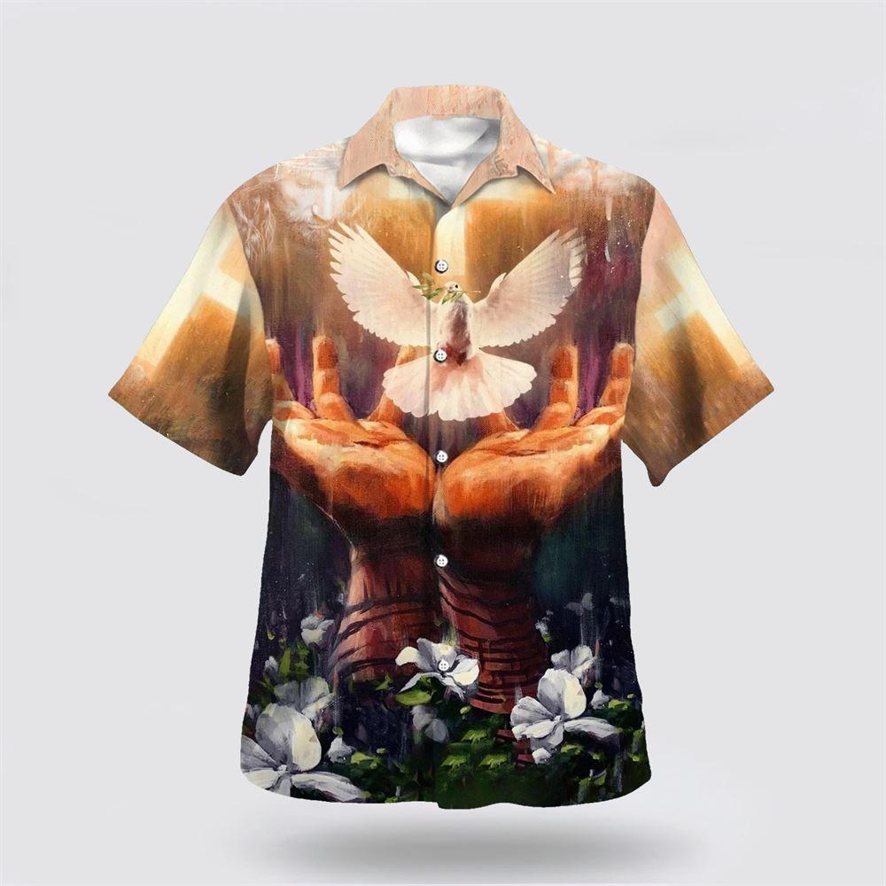 Jesus Christ Hand Hold Dove Hawaiian Shirts For Men And Women – Gifts For Christians Jesus Christ Hand Hold Dove Hawaiian Shirts For Men And Women – Gifts For Christians
