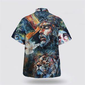 Jesus Christ Lion And Dove Hawaiian Shirts For Men Gifts For Christians 2 oll3fi.jpg