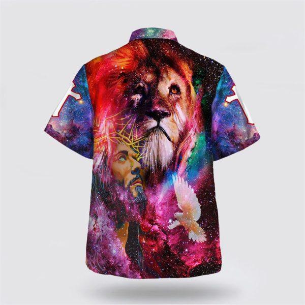Jesus Christ Lion Of Judah Hawaiian Shirts For Men – Gifts For Christians