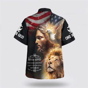 Jesus Christ Lion Way Maker Miracle Worker Hawaiian Shirts For Men Gifts For Christians 2 jlflzi.jpg