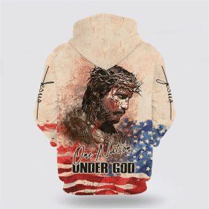 Jesus Christ One Nation Under God Hoodies Jesus All Over Print 3D Hoodie Gifts For Christian Families 2 t56b3s.jpg