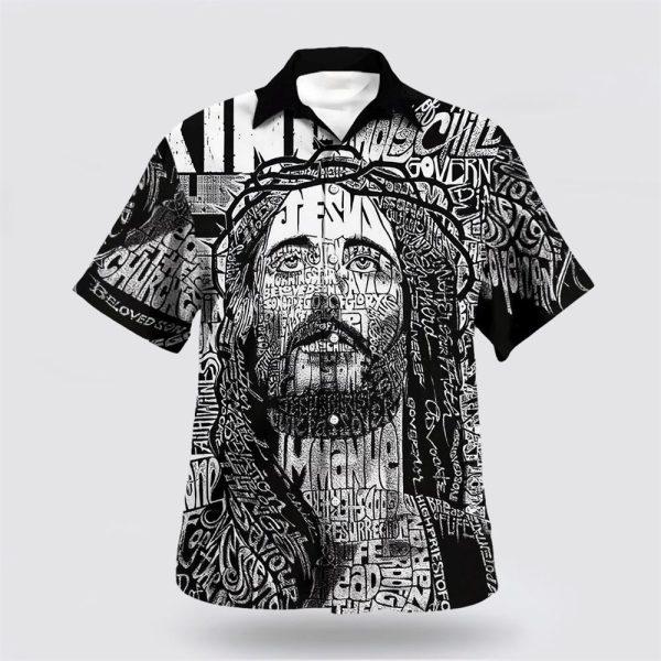 Jesus Christ Portrait Hawaiian Shirt – Gifts For Christians