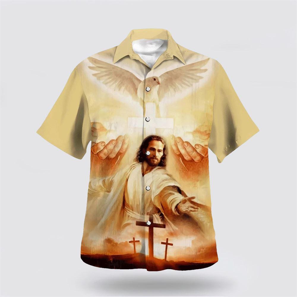 Jesus Christ Reaching Out Hand Hawaiian Shirts For Men And Women – Gifts For Christians Jesus Christ Reaching Out Hand Hawaiian Shirts For Men And Women – Gifts For Christians