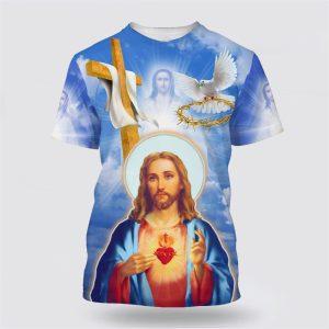 Jesus Christ Sacred Heart All Over Print…